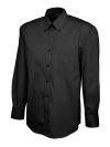 UC701 Mens Pinpoint Oxford Full Sleeve Shirt Black colour image
